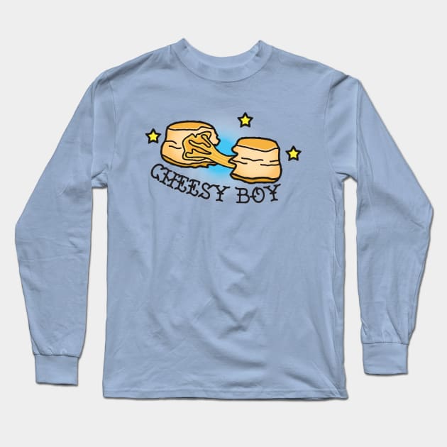 Cheesy Boy Long Sleeve T-Shirt by Buenos Biscuits